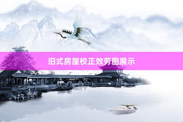 旧式房屋校正效劳图展示
